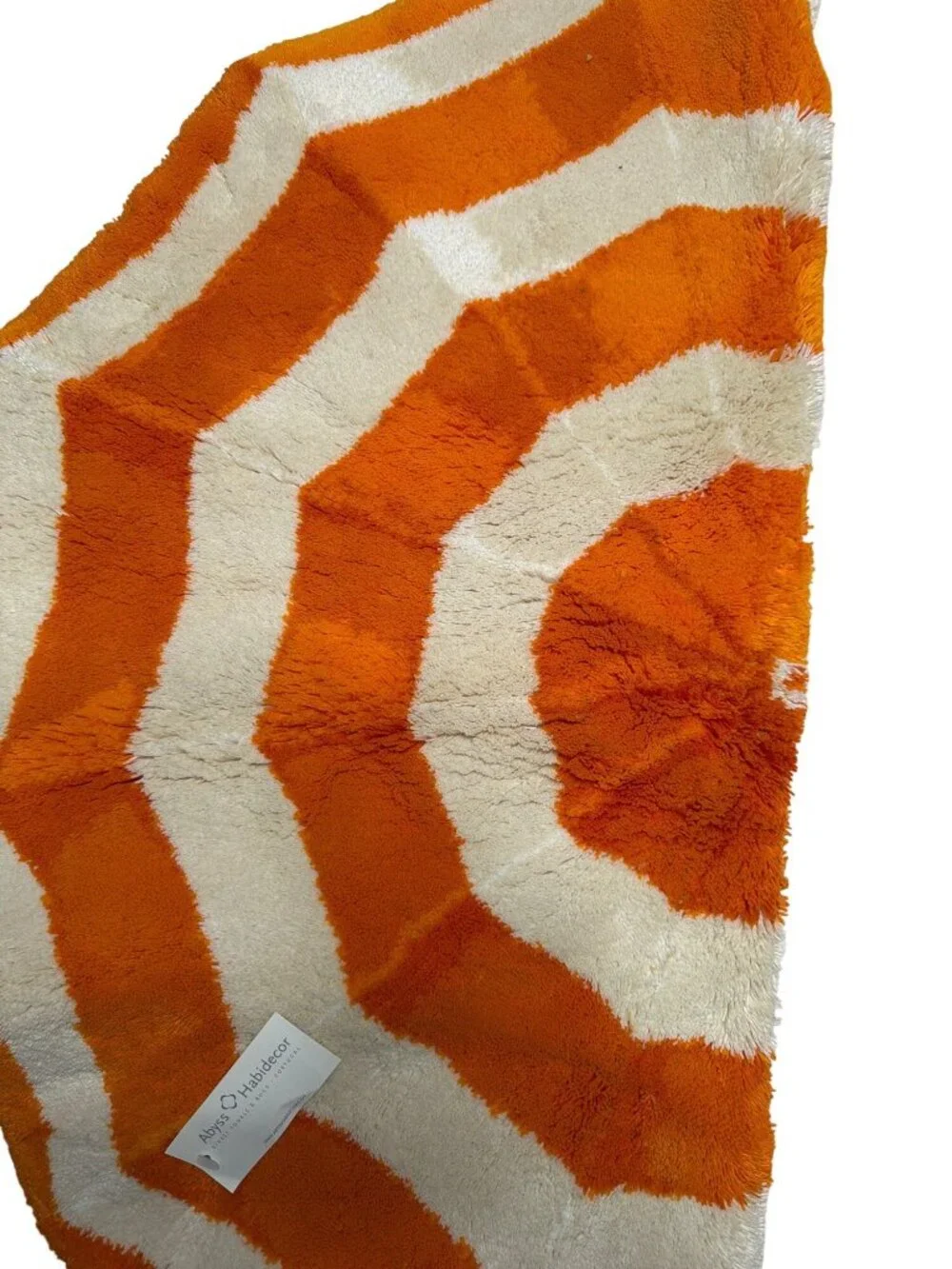NWT Abyss & Habidecor Parasol Bath Rug Tangerine Size 35